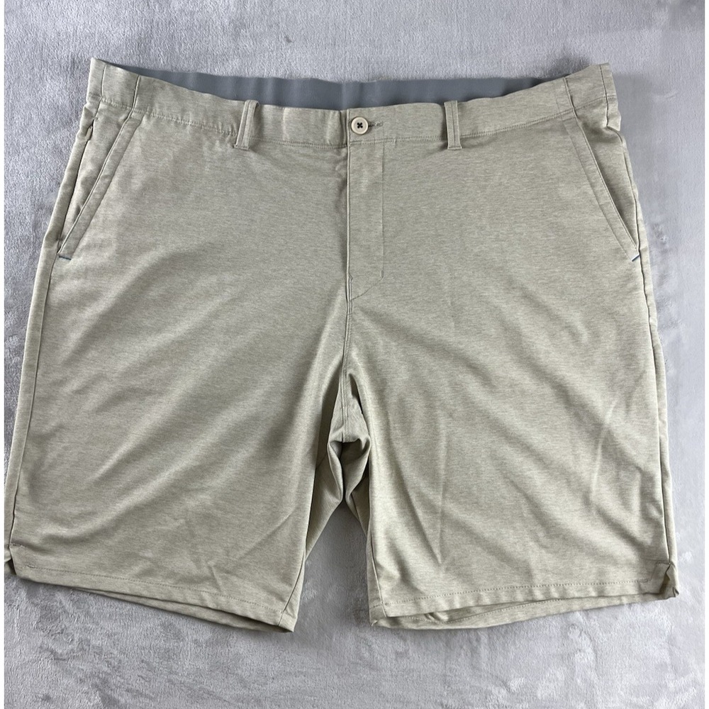 Tommy Bahama On Par Short Men 44 Beige Flat Front Stretch Golf Chino Excellent